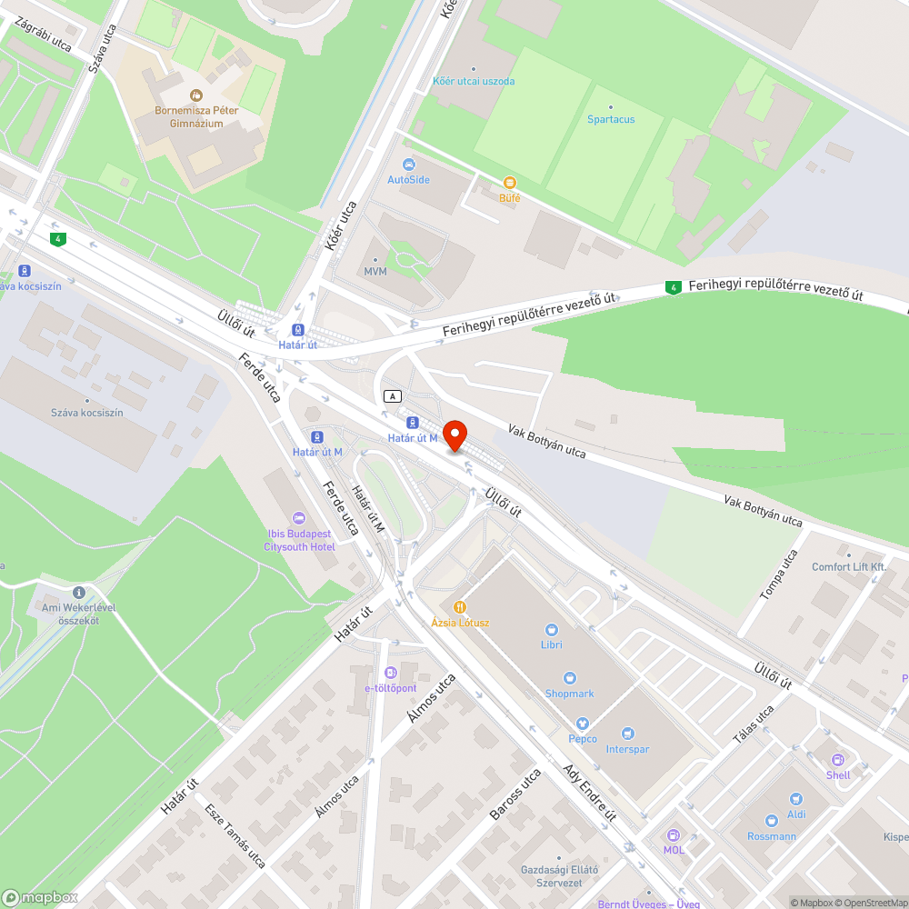 járda közlekedőfelületének csökkenése bejelentés helye