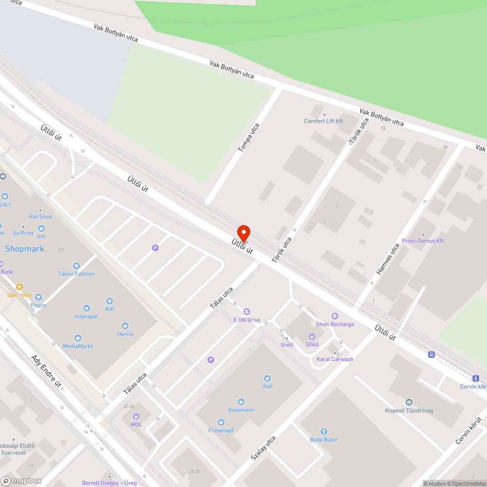 járda közlekedőfelületének csökkenése bejelentés helye