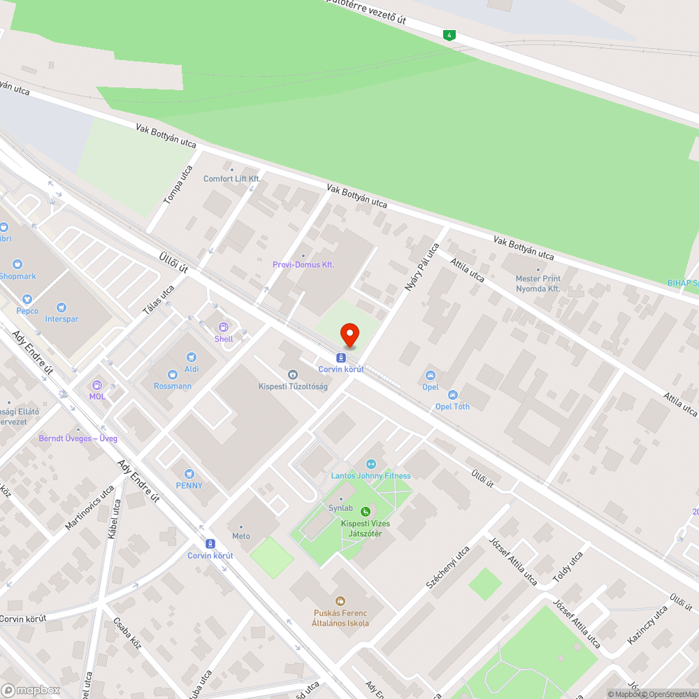 járda közlekedőfelületének csökkenése bejelentés helye