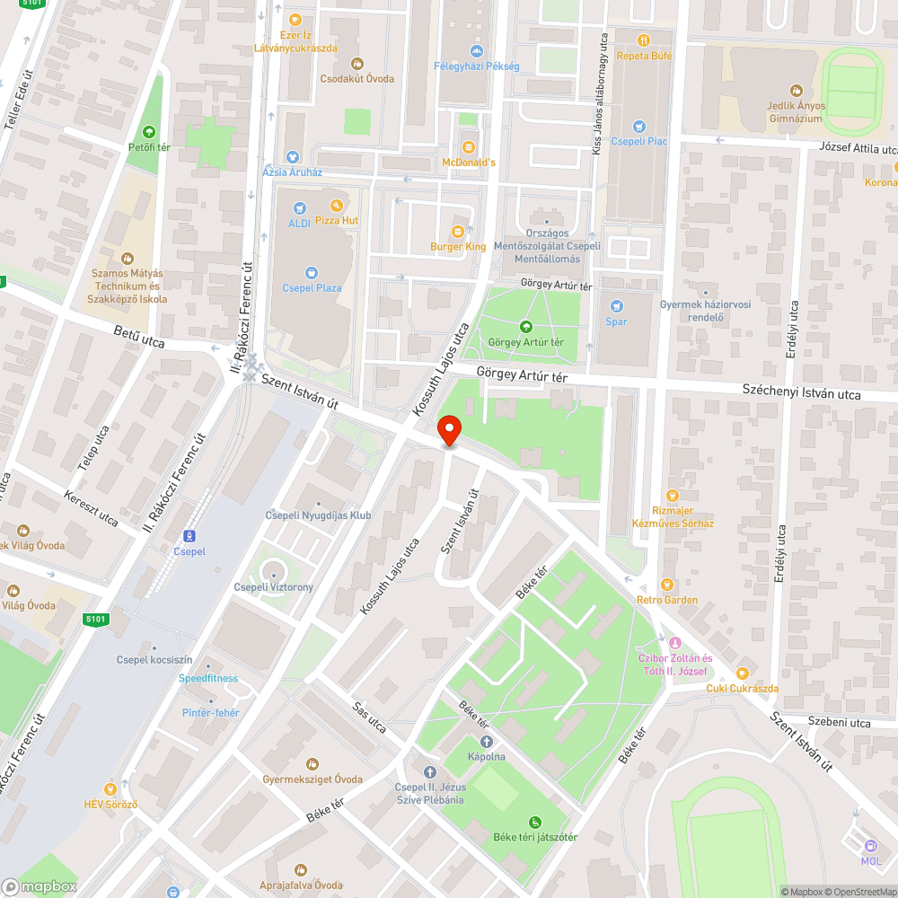 Döglött patkány bejelentés helye