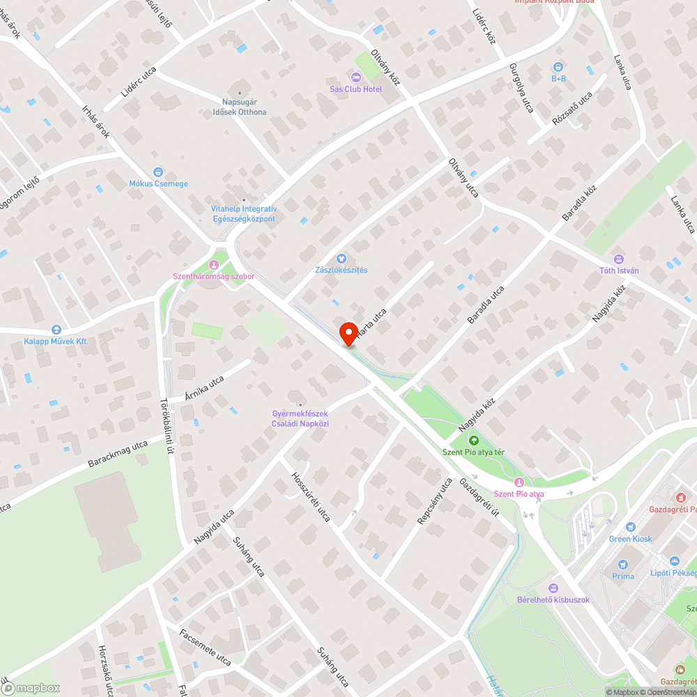 Növényzet miatt nem látszó jelzőtábla Újbudán bejelentés helye