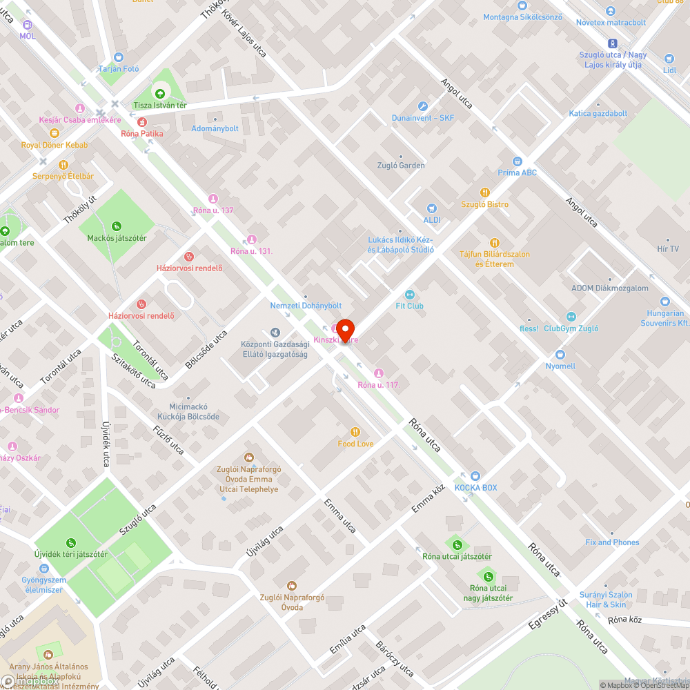 Gondozatlan, elhanyagolt zöldterület bejelentés helye