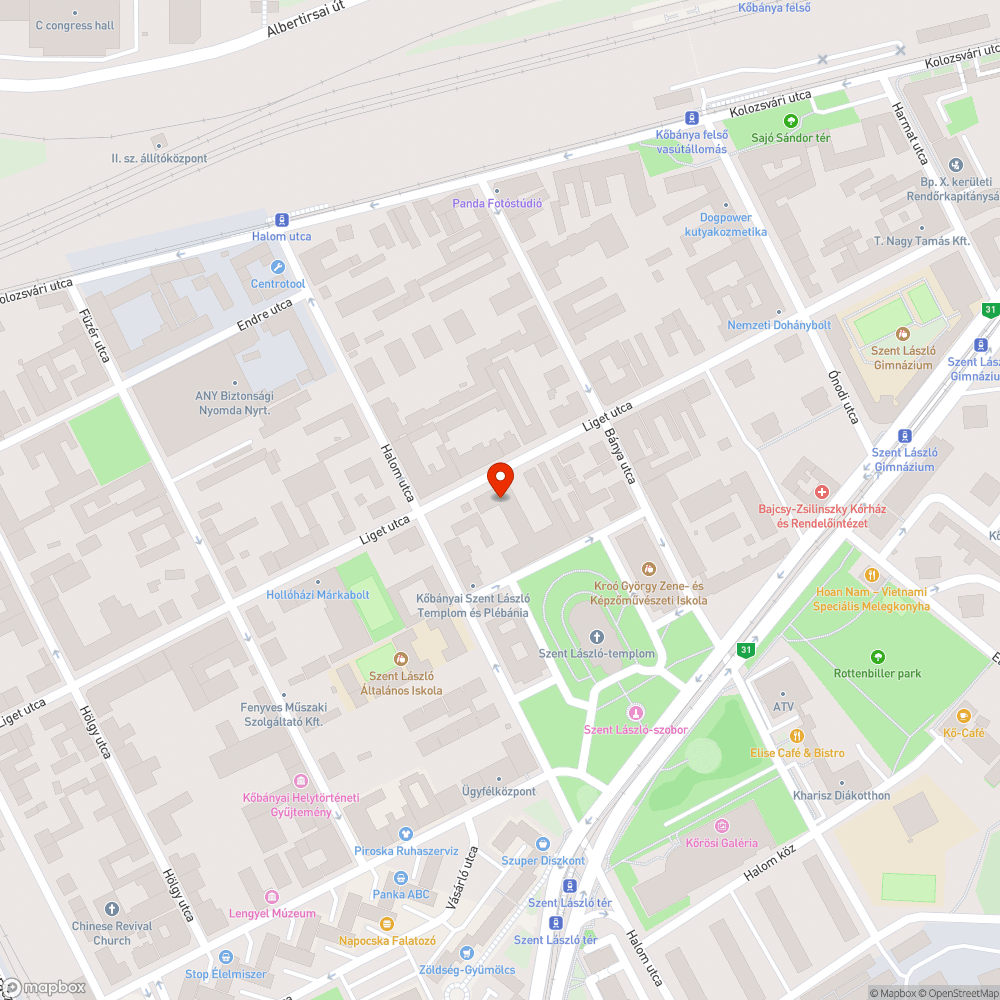 Kopott zöldfelület bejelentés helye