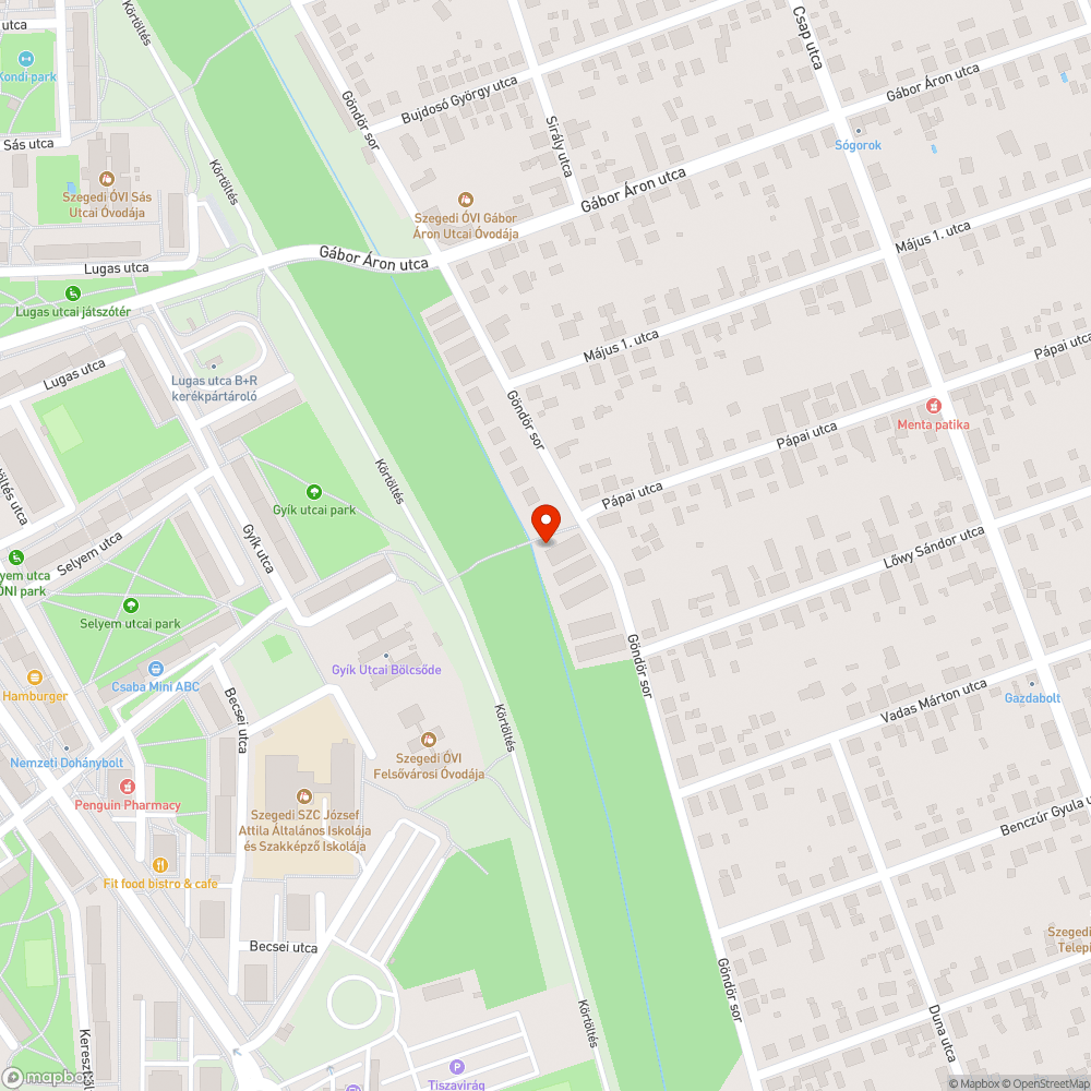 Kiégett autó bejelentés helye