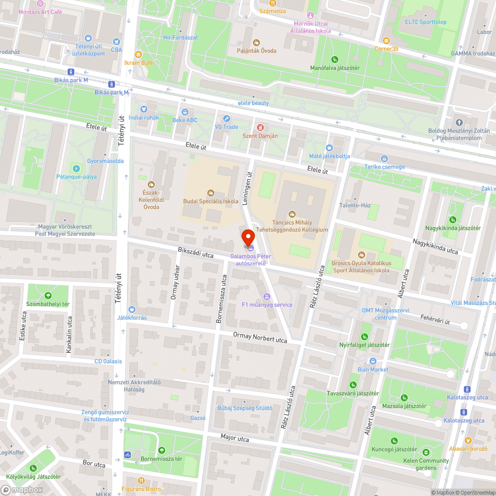 Viharban leszakadt faág bejelentés helye