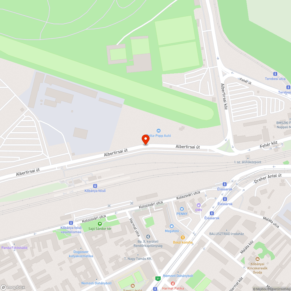 Kidőlt fa a kerékpárúton bejelentés helye