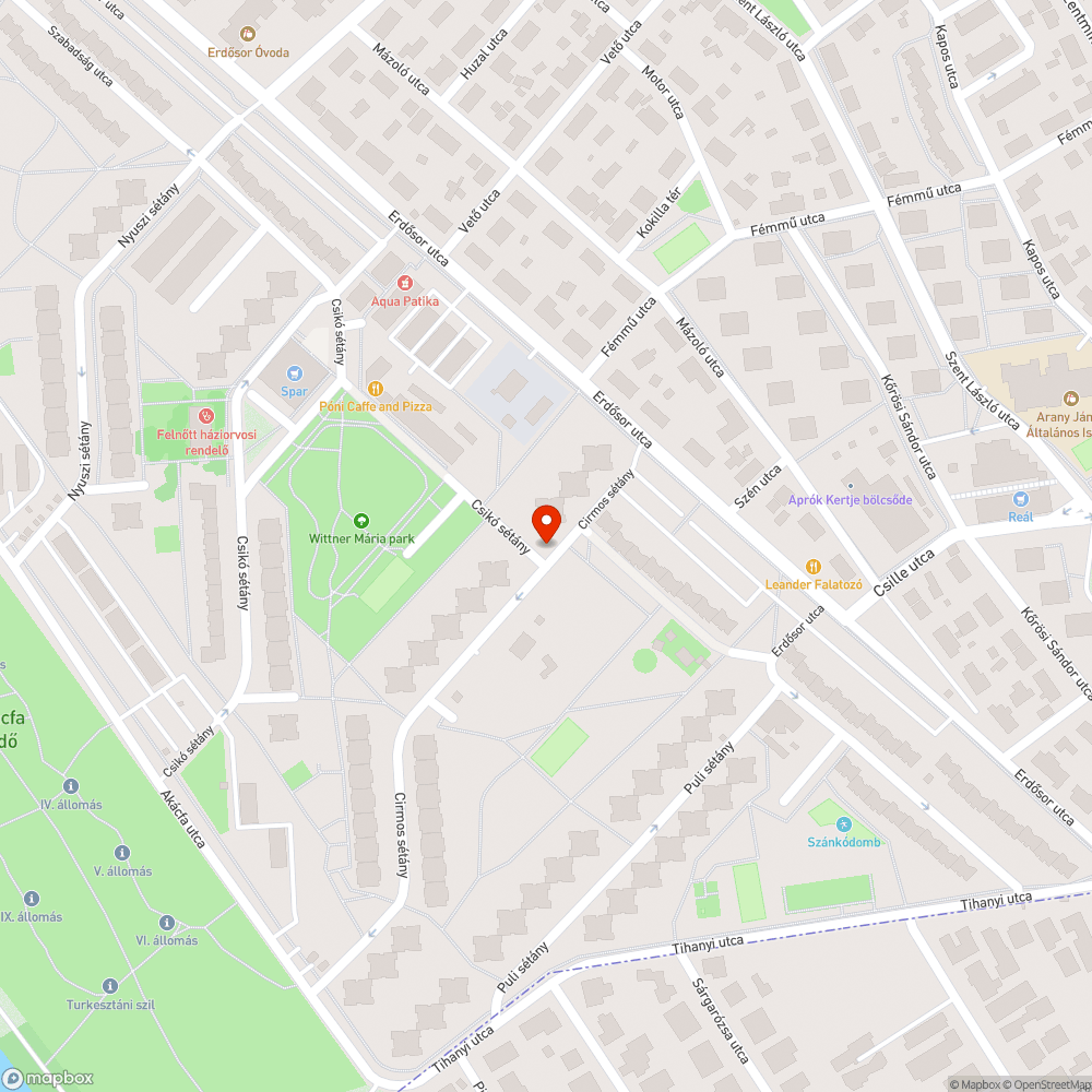 Eldugult víznyelők bejelentés helye