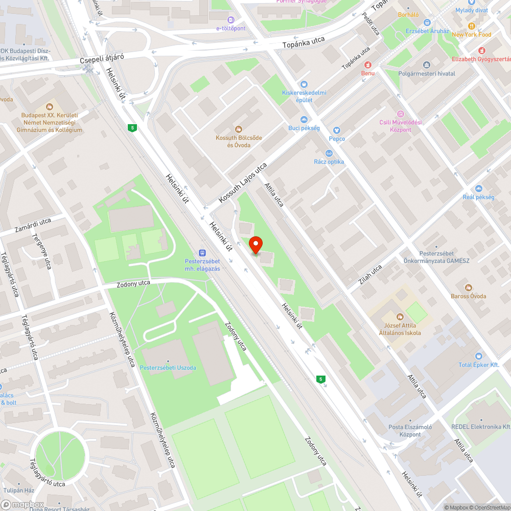 Vízibiciklipálya bejelentés helye