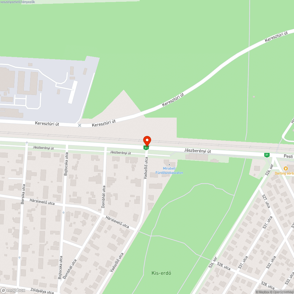 Leesett utcanévtábla bejelentés helye