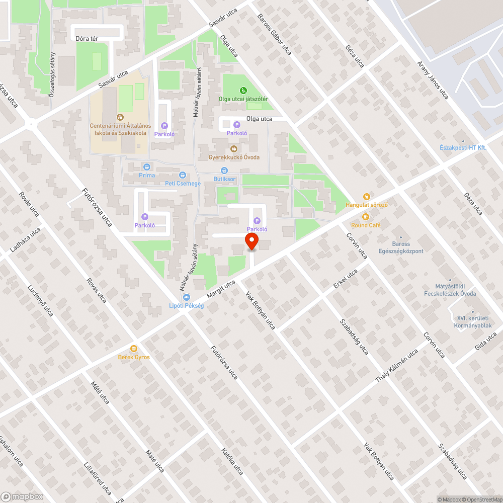 Kanyarodást segítő tükör bejelentés helye