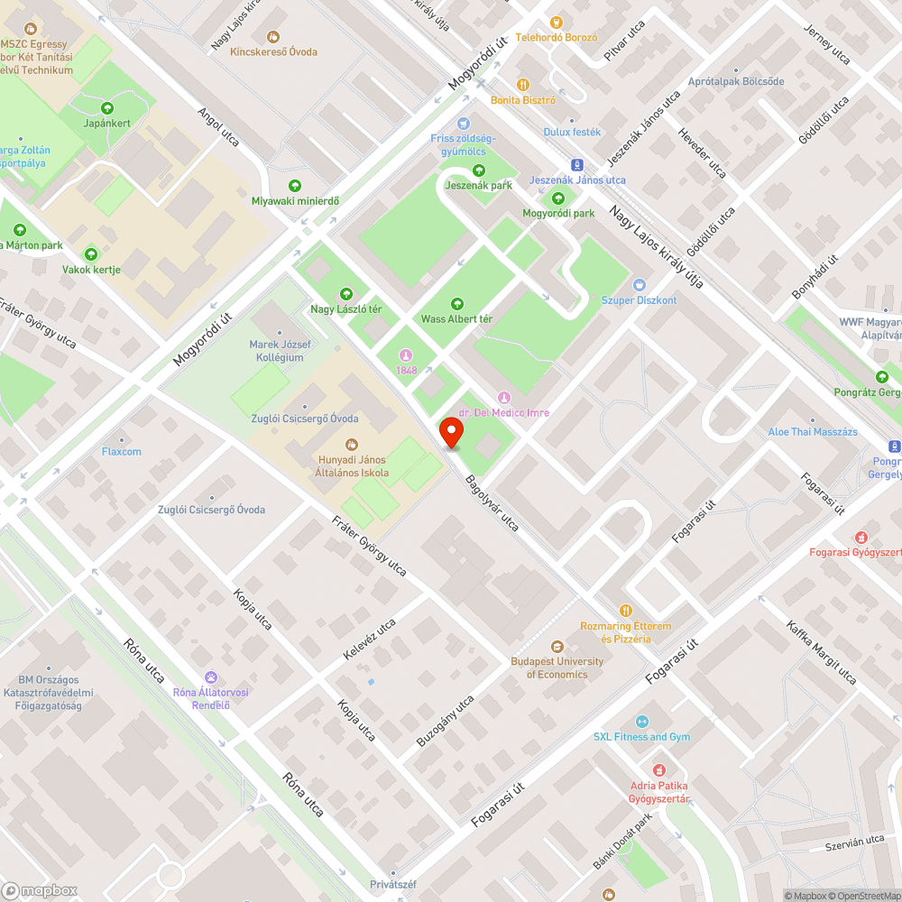 Kidőlt fa bejelentés helye