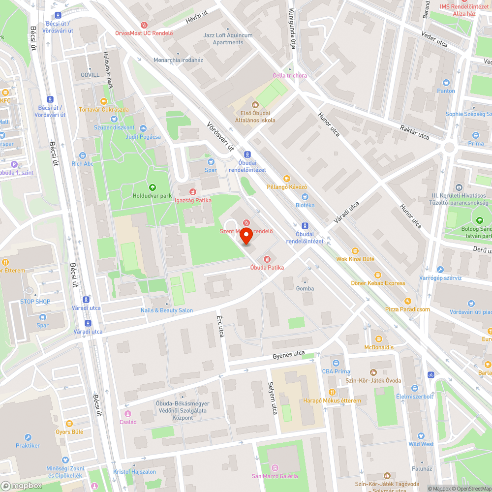 Kimosott járda bejelentés helye