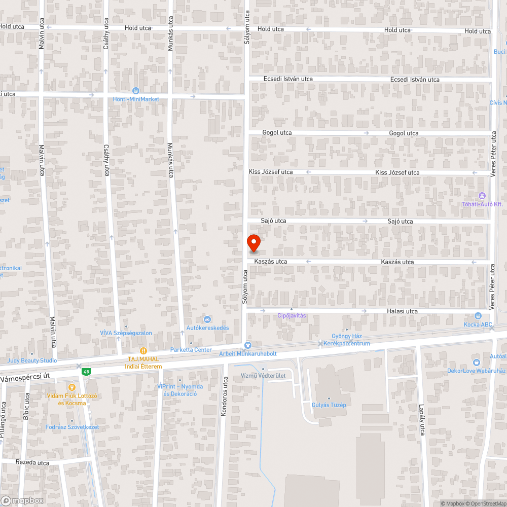 Zsákutca tábla bejelentés helye