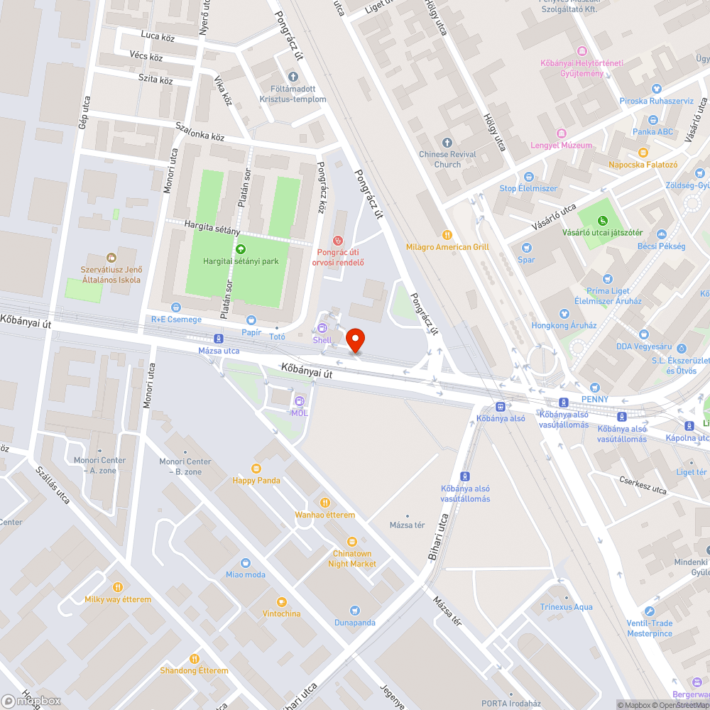 Kőbánya alsó vasútállomáson áll a víz eső után bejelentés helye