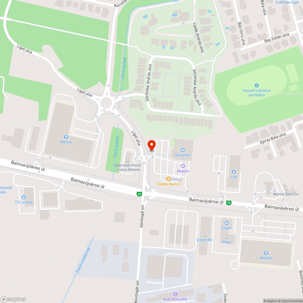 Értelmetlen kereszteződés bejelentés helye