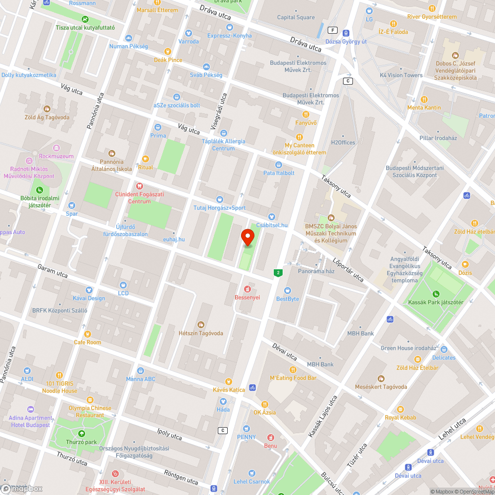 Kidőlt fa bejelentés helye