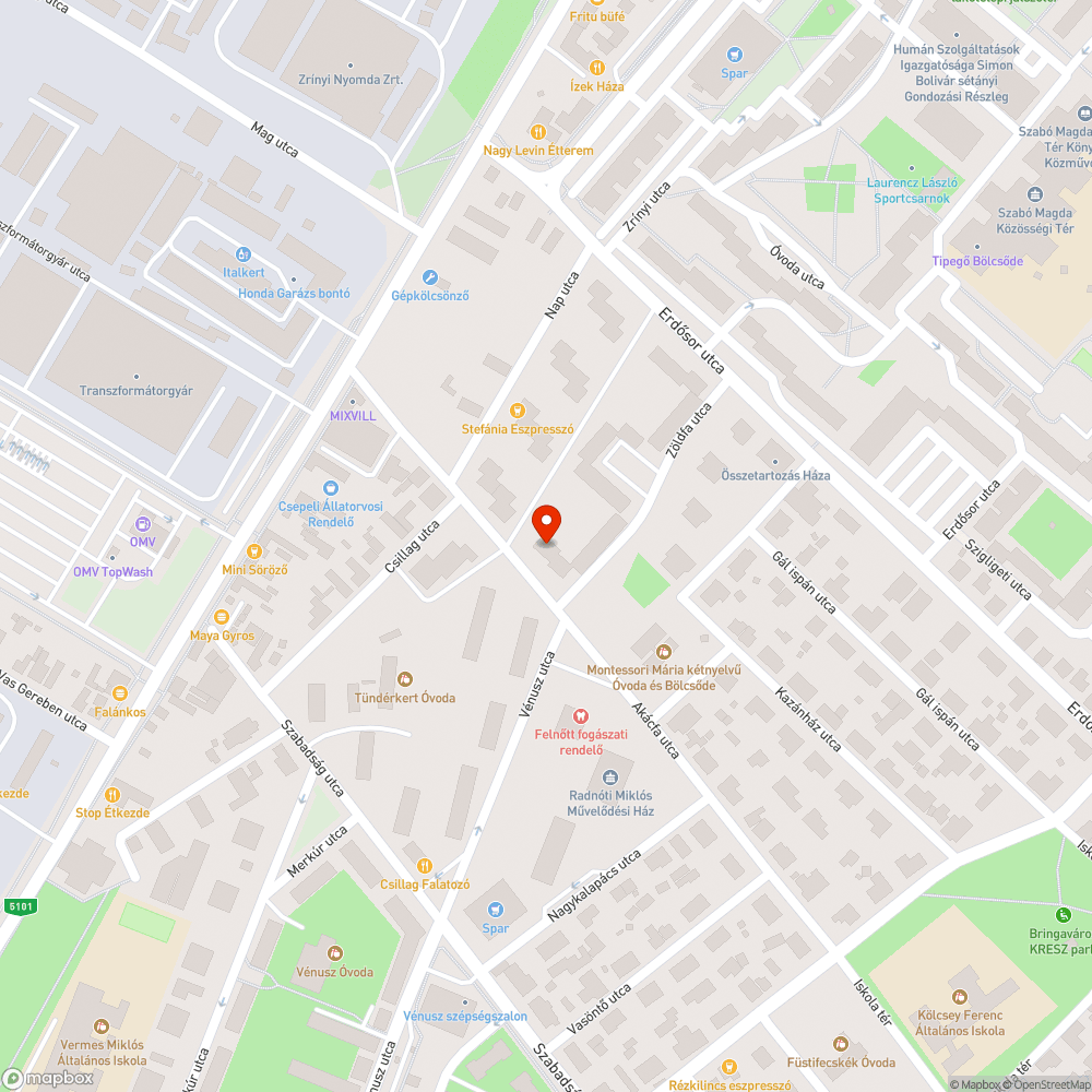 Kiálló tárgy bejelentés helye