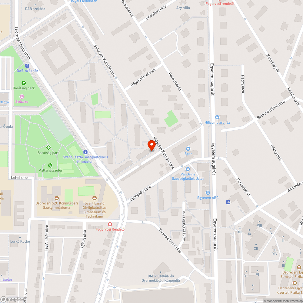 Csatornadugulás bejelentés helye