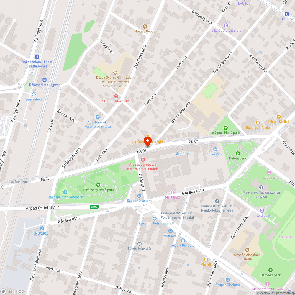 Kidőlt jelzőtábla bejelentés helye