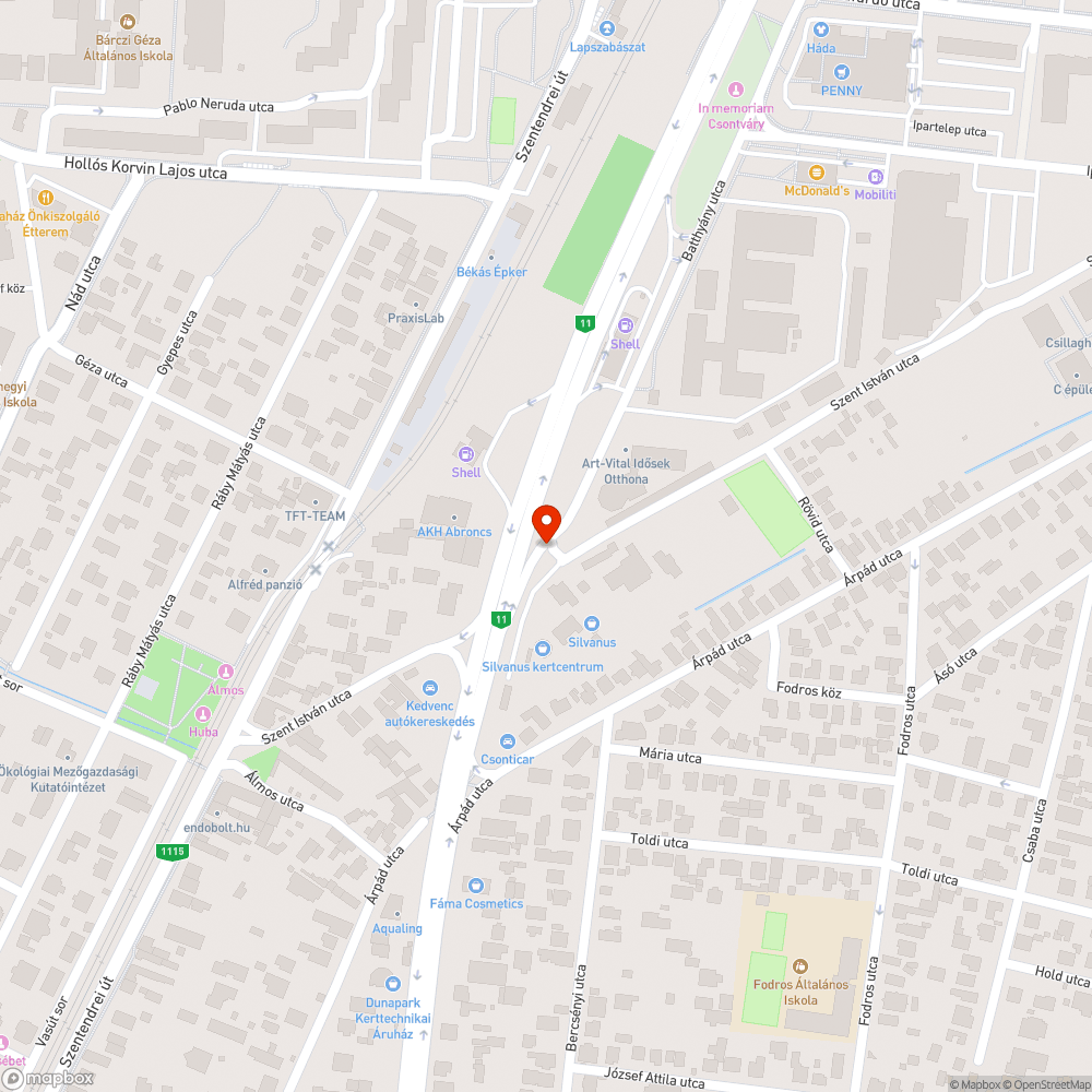 Kidőlt tábla bejelentés helye