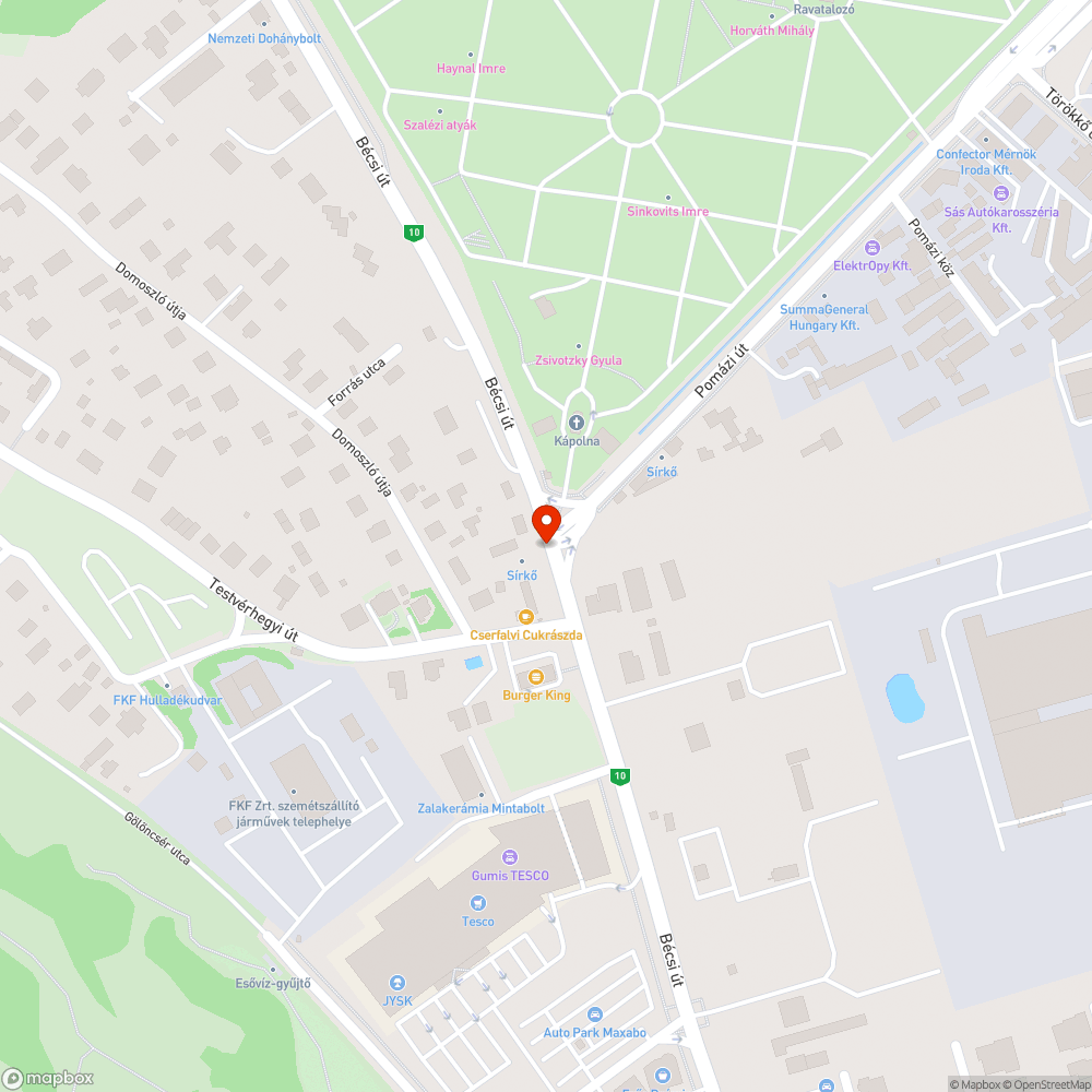 Építkezés utáni hulladék bejelentés helye