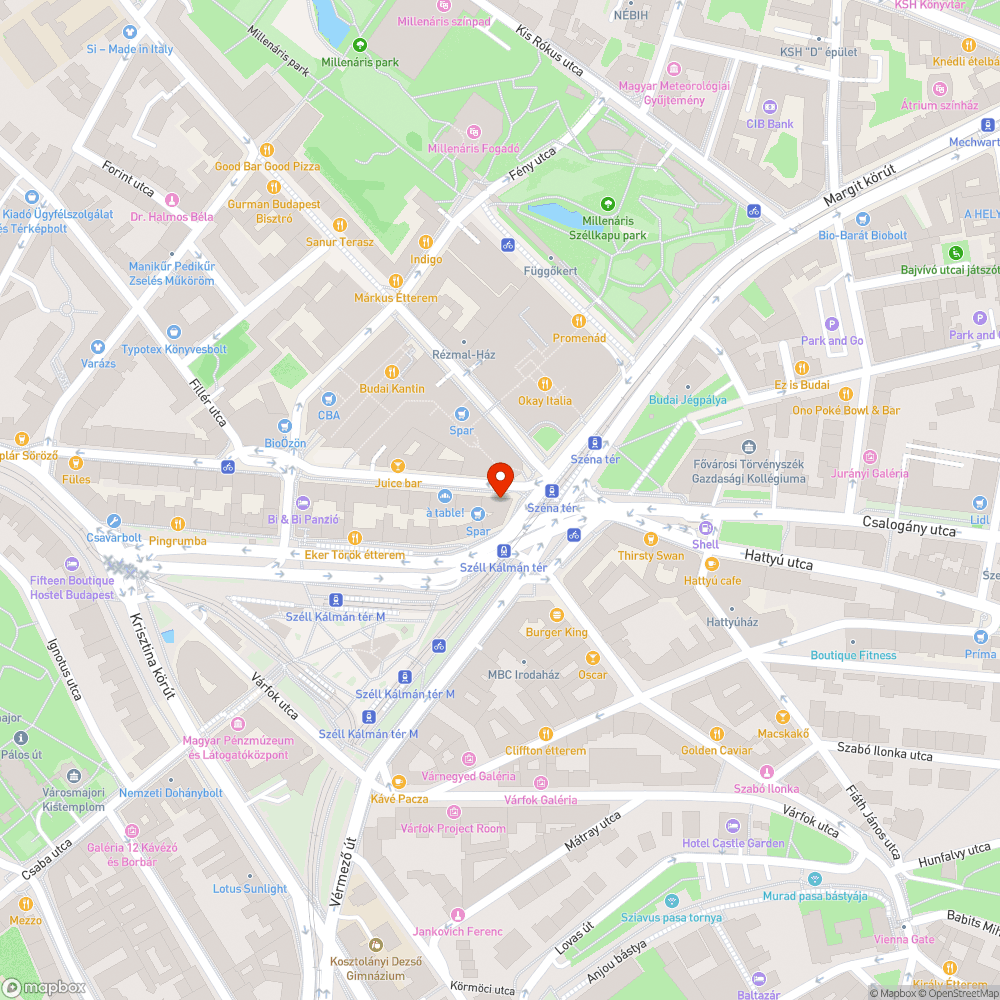 Szellemképes kerékpárút bejelentés helye