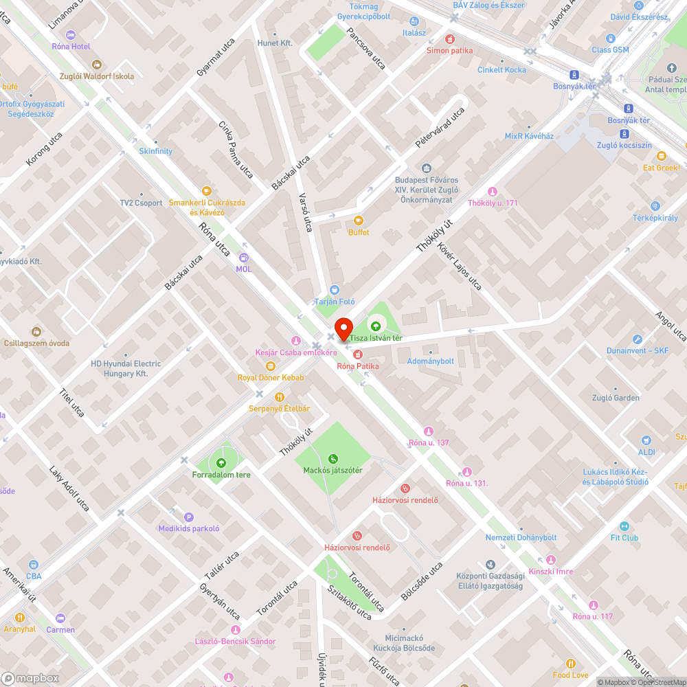 Eldugult csatorna-összefolyó bejelentés helye