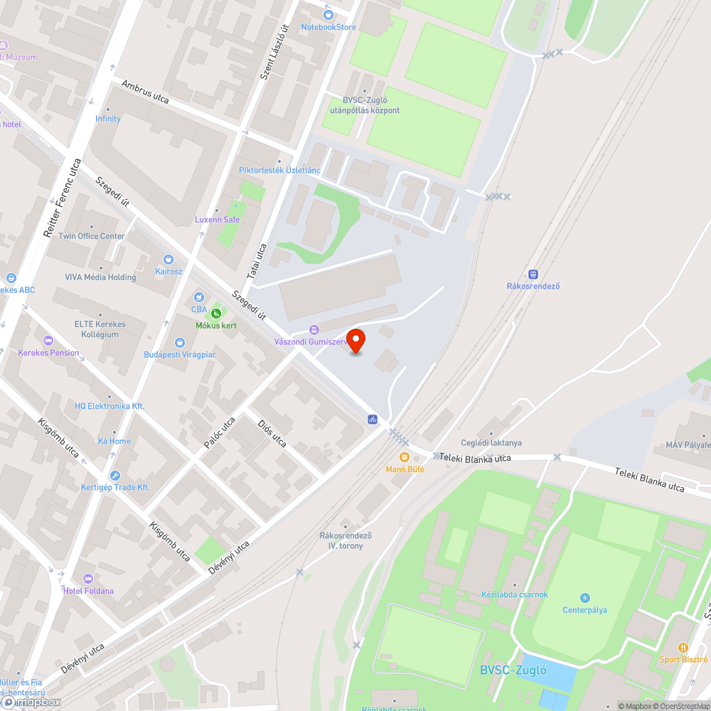 roncsautók a Szegedi úton bejelentés helye