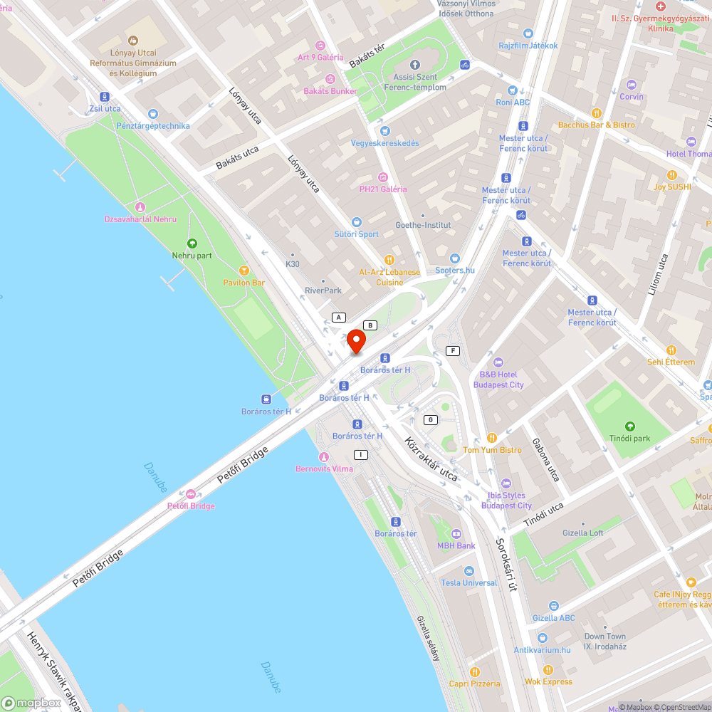 Szemetes Boráros tér bejelentés helye