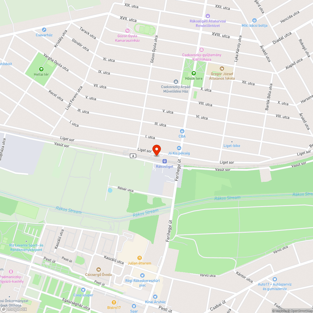 Kidőlt fa bejelentés helye