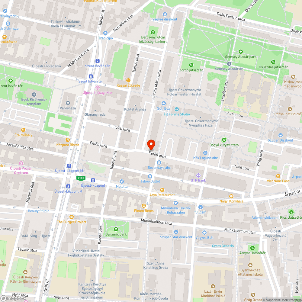 Ordas kátyú Újpesten bejelentés helye