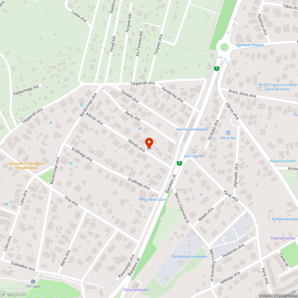 Elhagyott jármű bejelentés helye