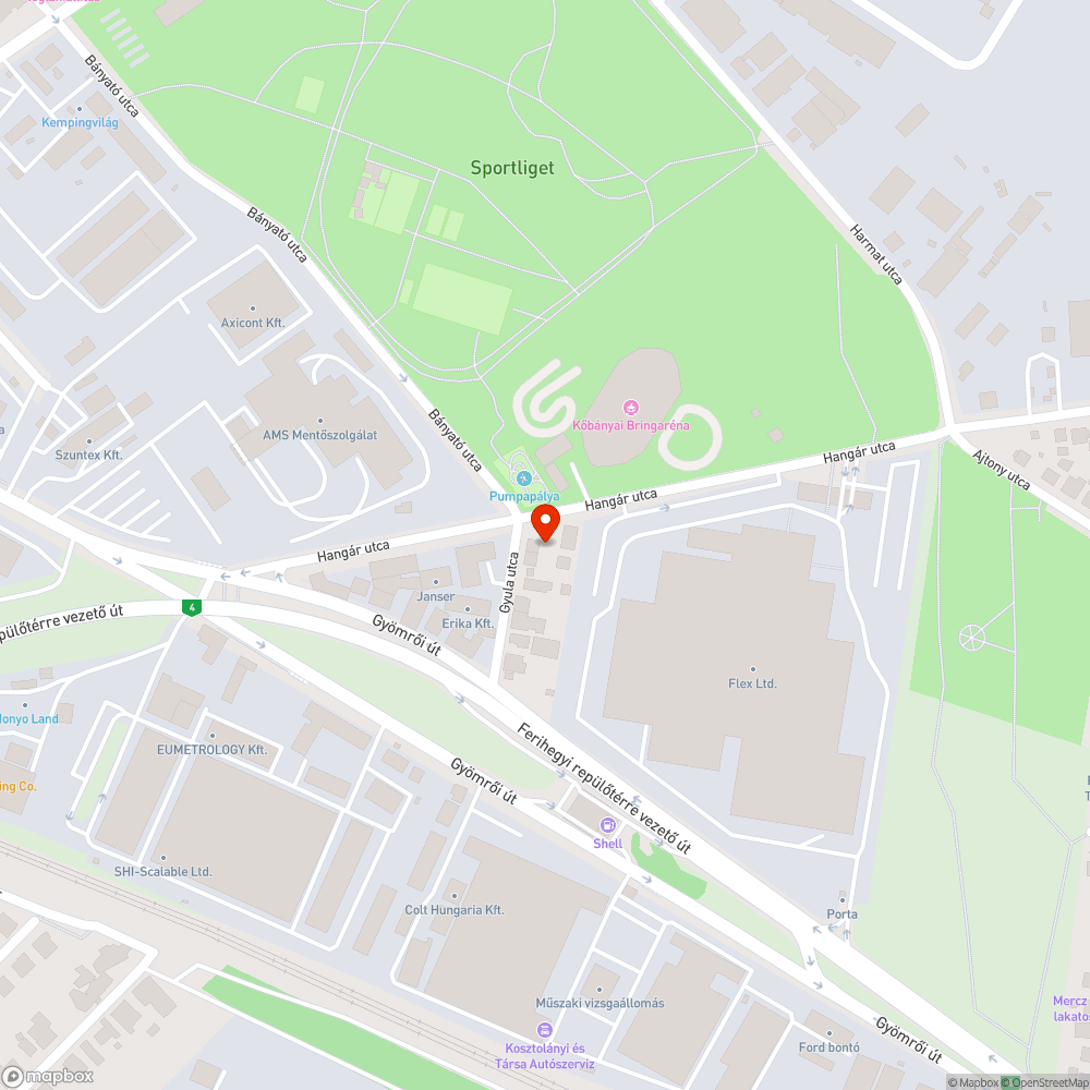 Kőbánya Pumpapálya bejelentés helye