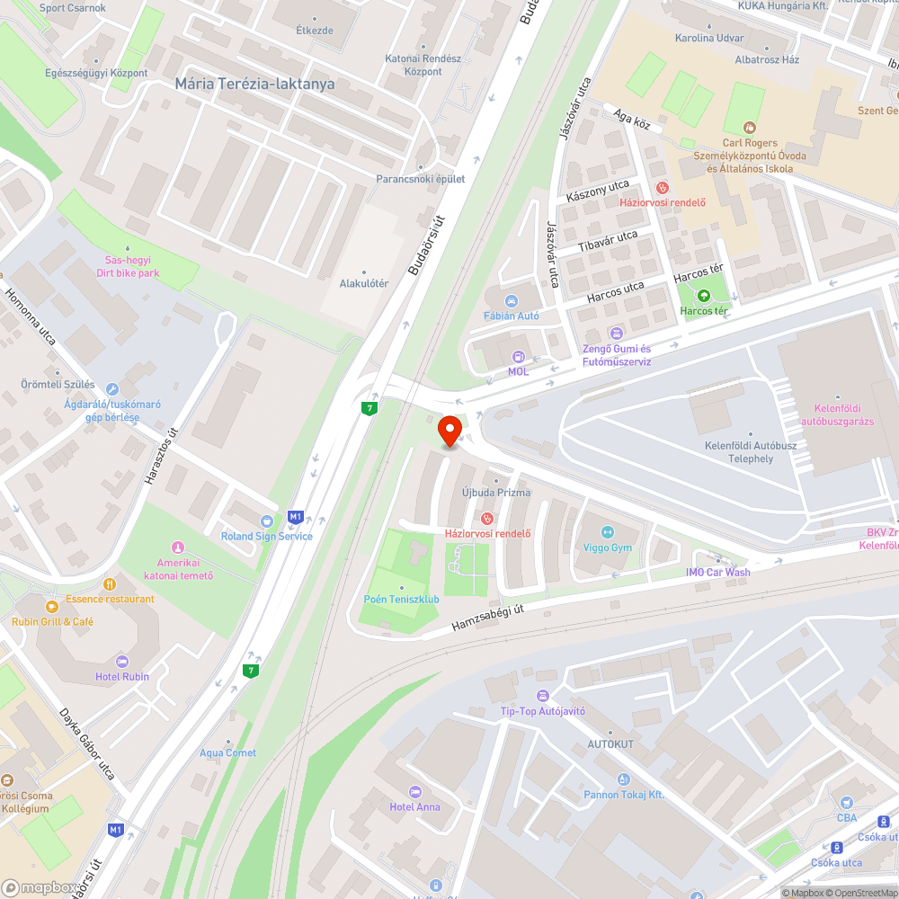 Megdőlt, kiszáradt fa bejelentés helye