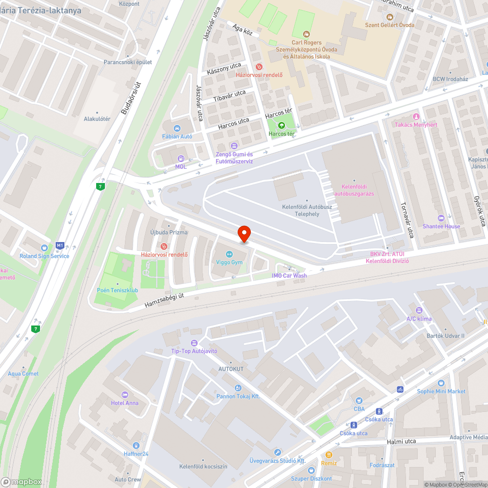 Botlásveszélyes járda bejelentés helye