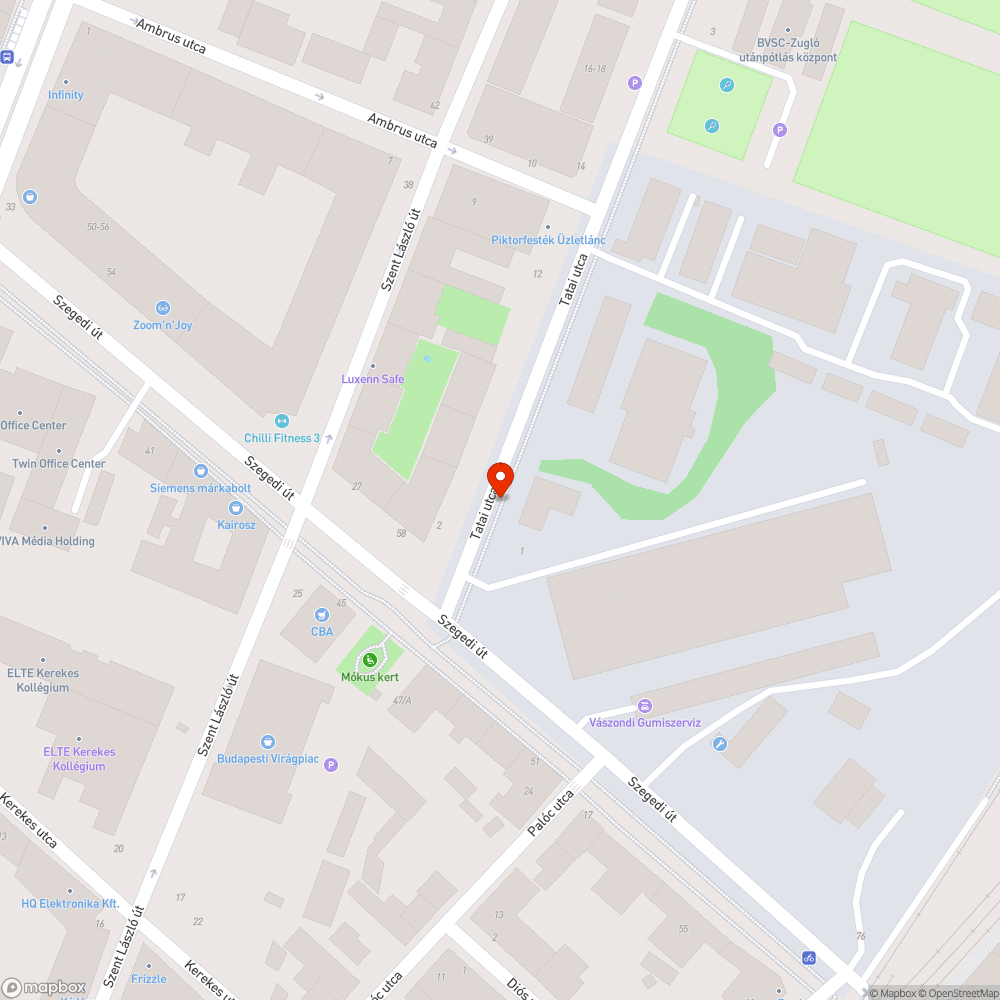 Tatai fagyasztó bejelentés helye