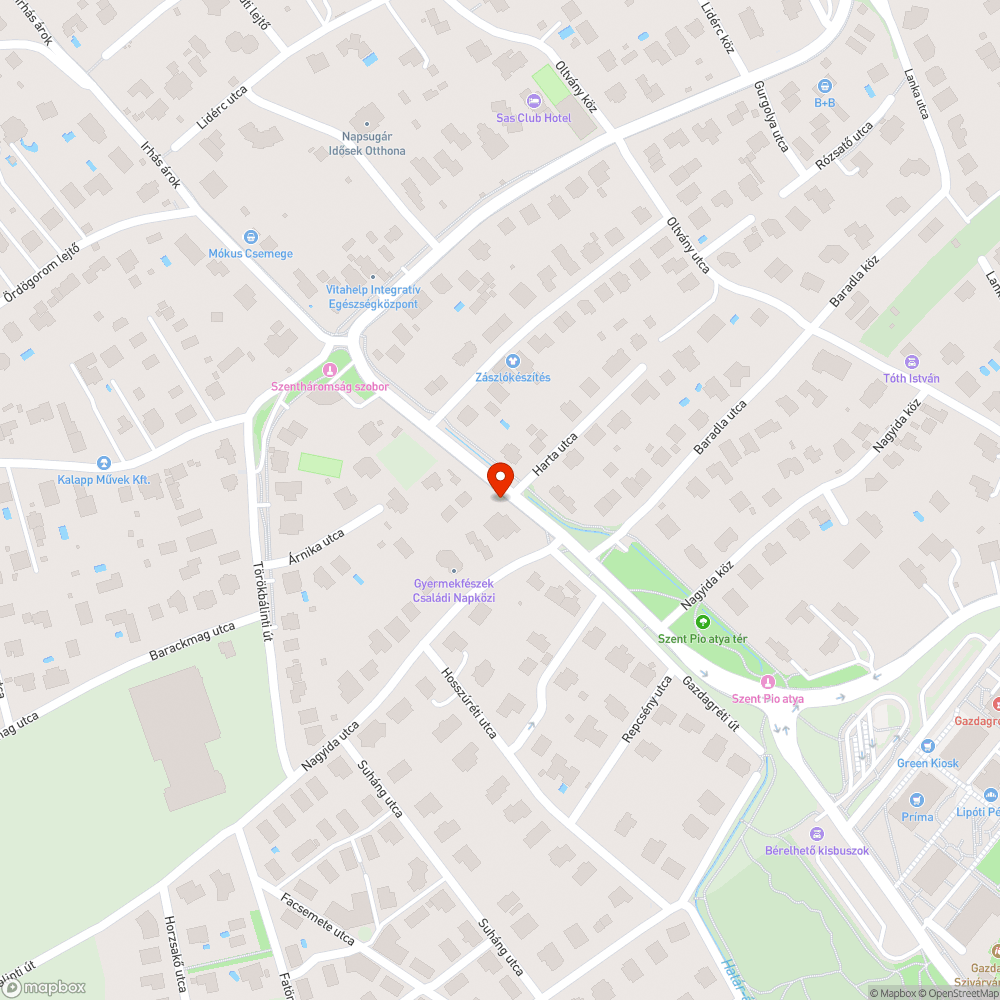 Kiégett közvilágítási lámpák a Gazdagréti úton bejelentés helye