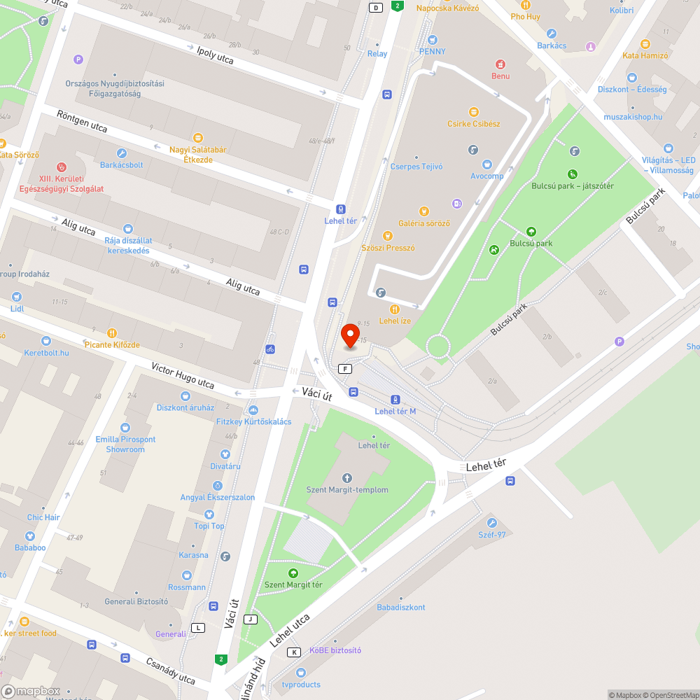 Lehel tér aluljáró bejelentés helye