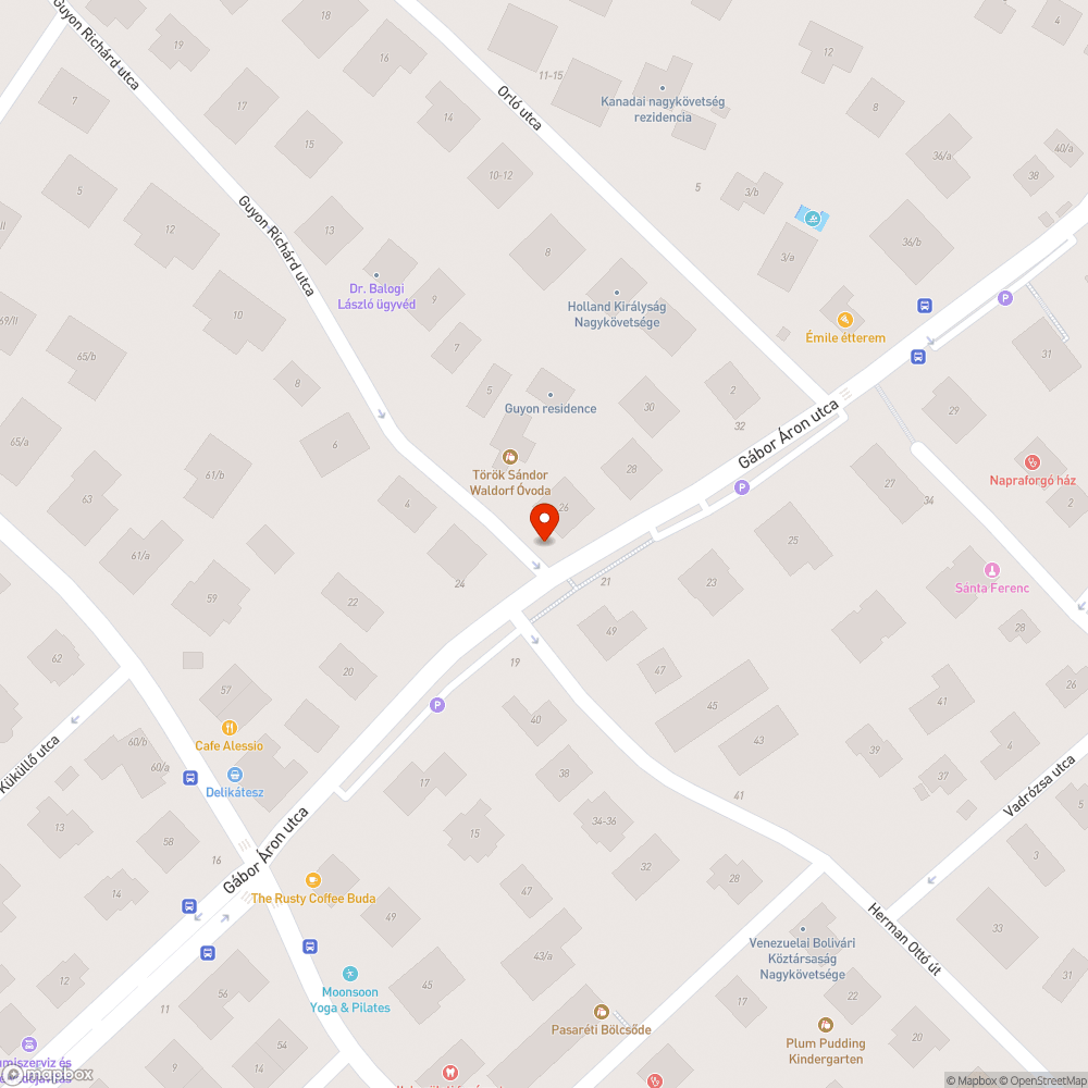 Karambolos  tábla bejelentés helye