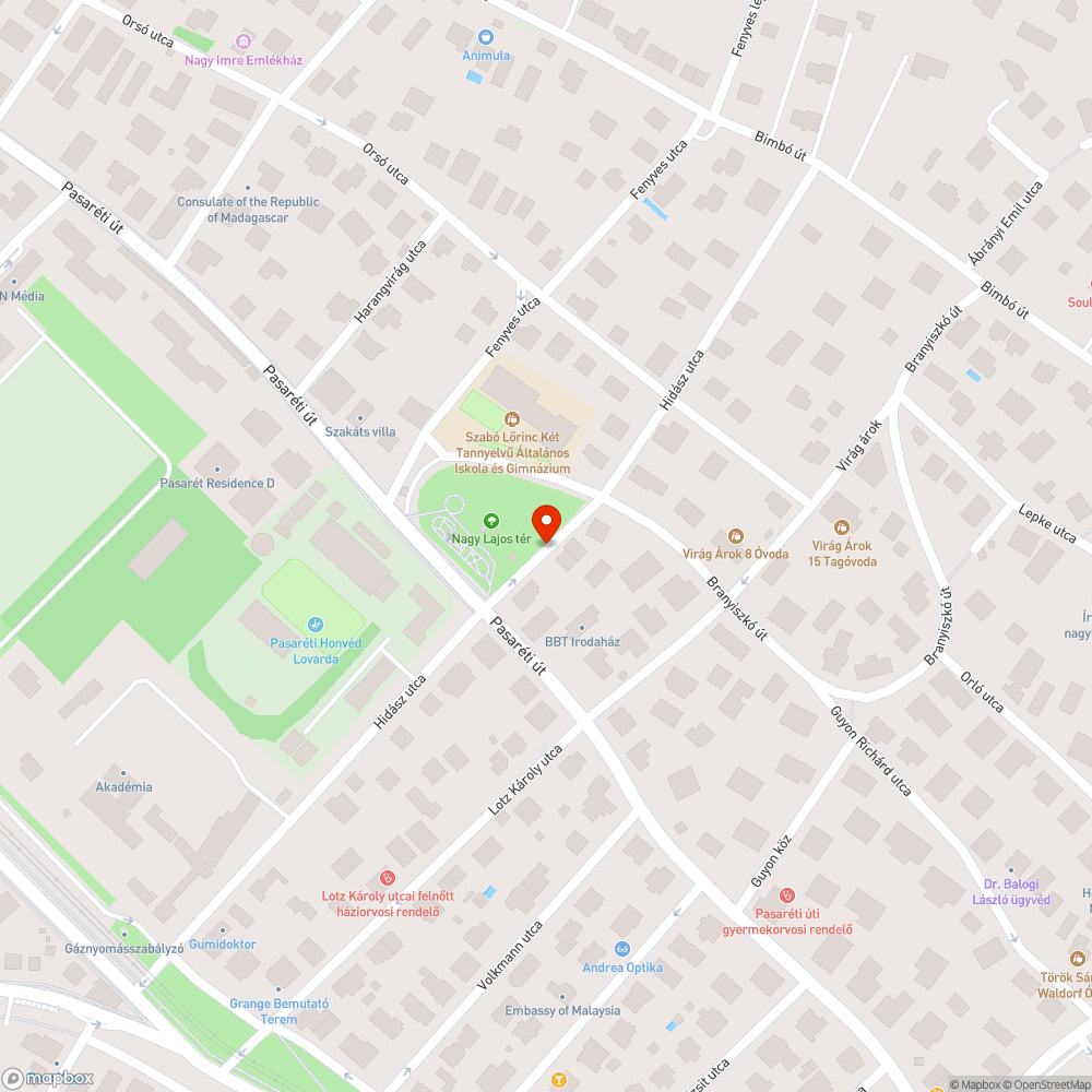 Játszótér területén történő parkolás bejelentés helye