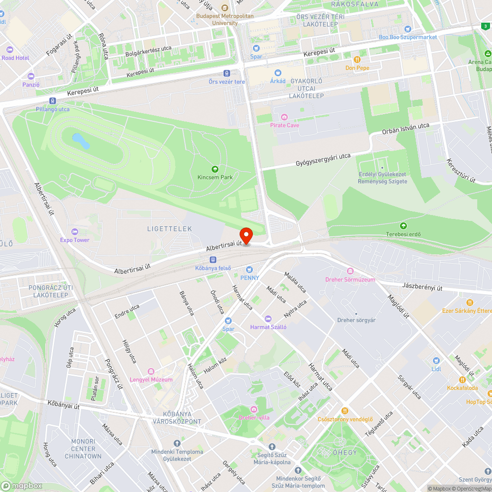 Kidőlt fa bejelentés helye