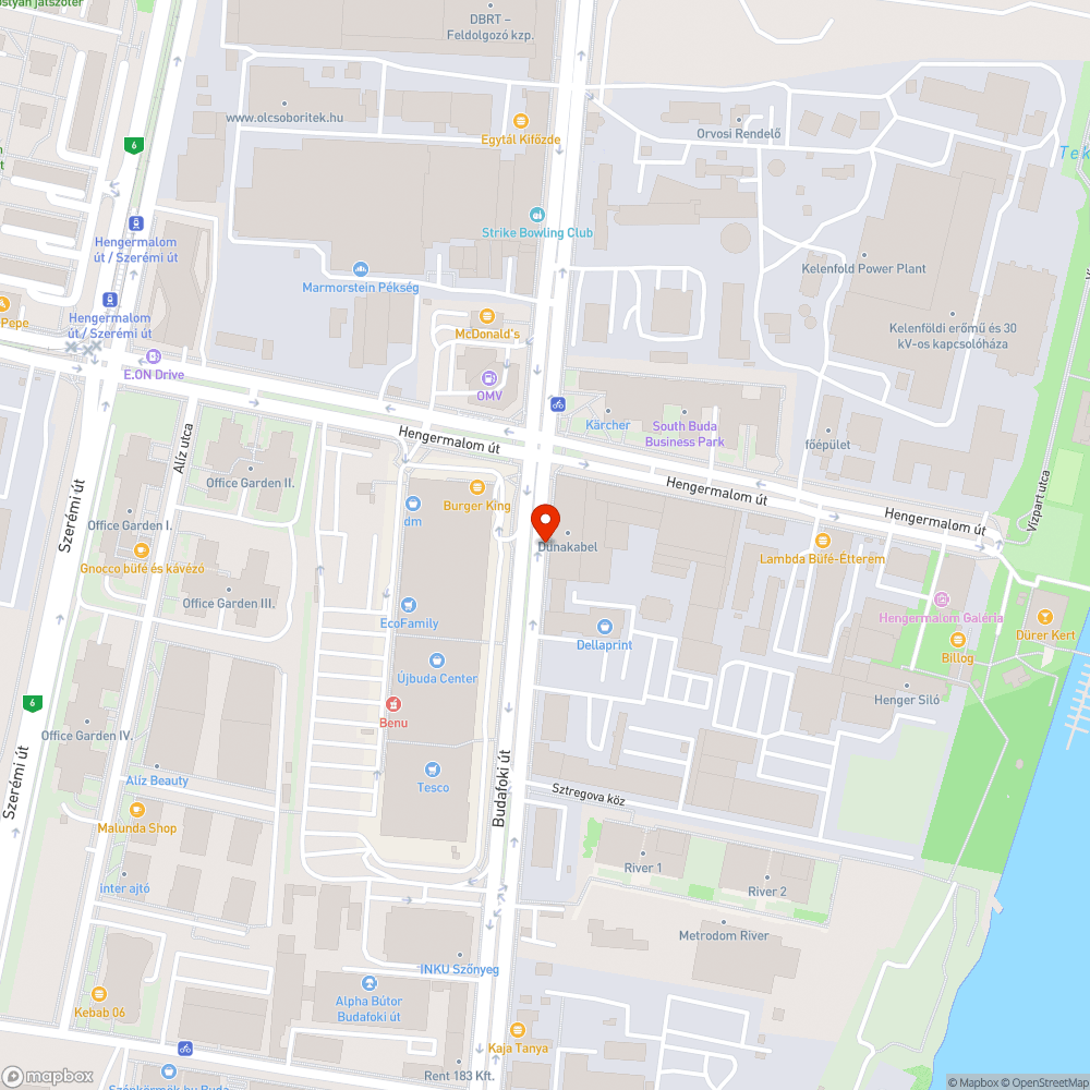 Budafoki út 68. útra dőlő fa / bokor bejelentés helye