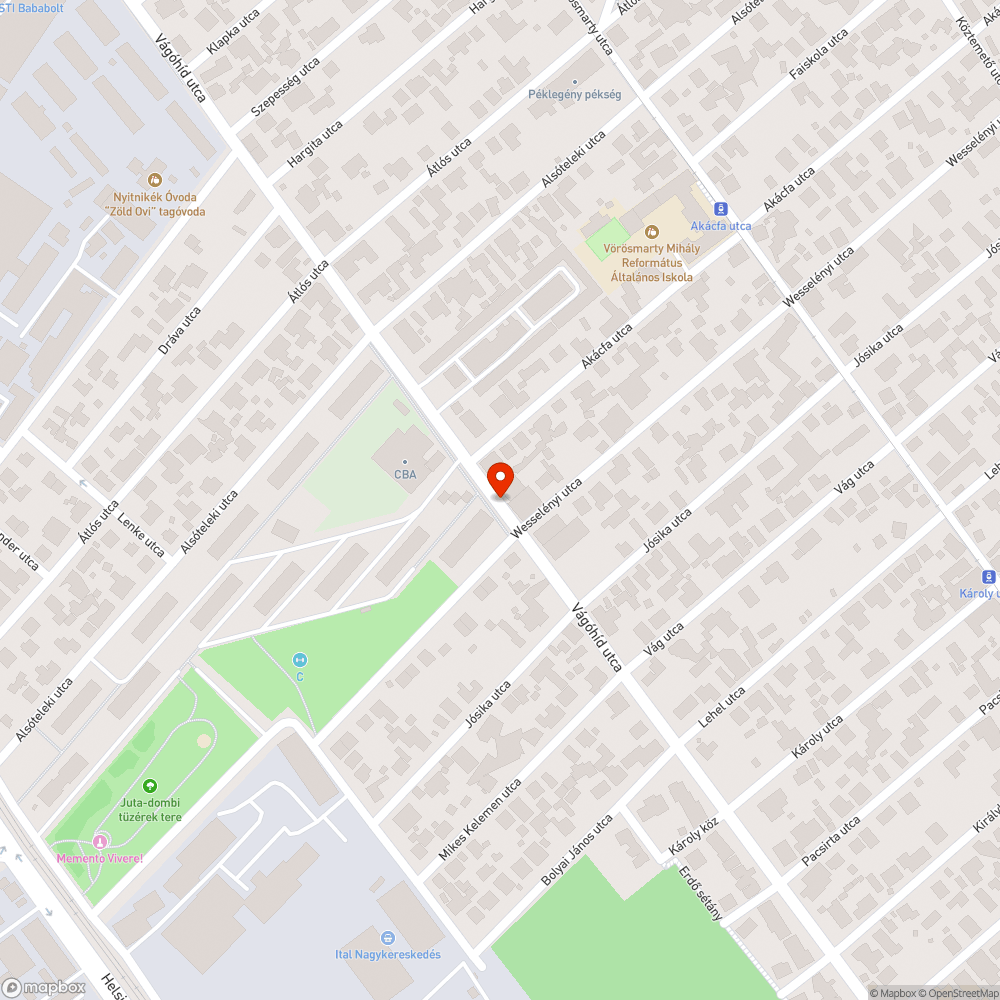 Wesselényi utca szemét Pesterzsébet bejelentés helye