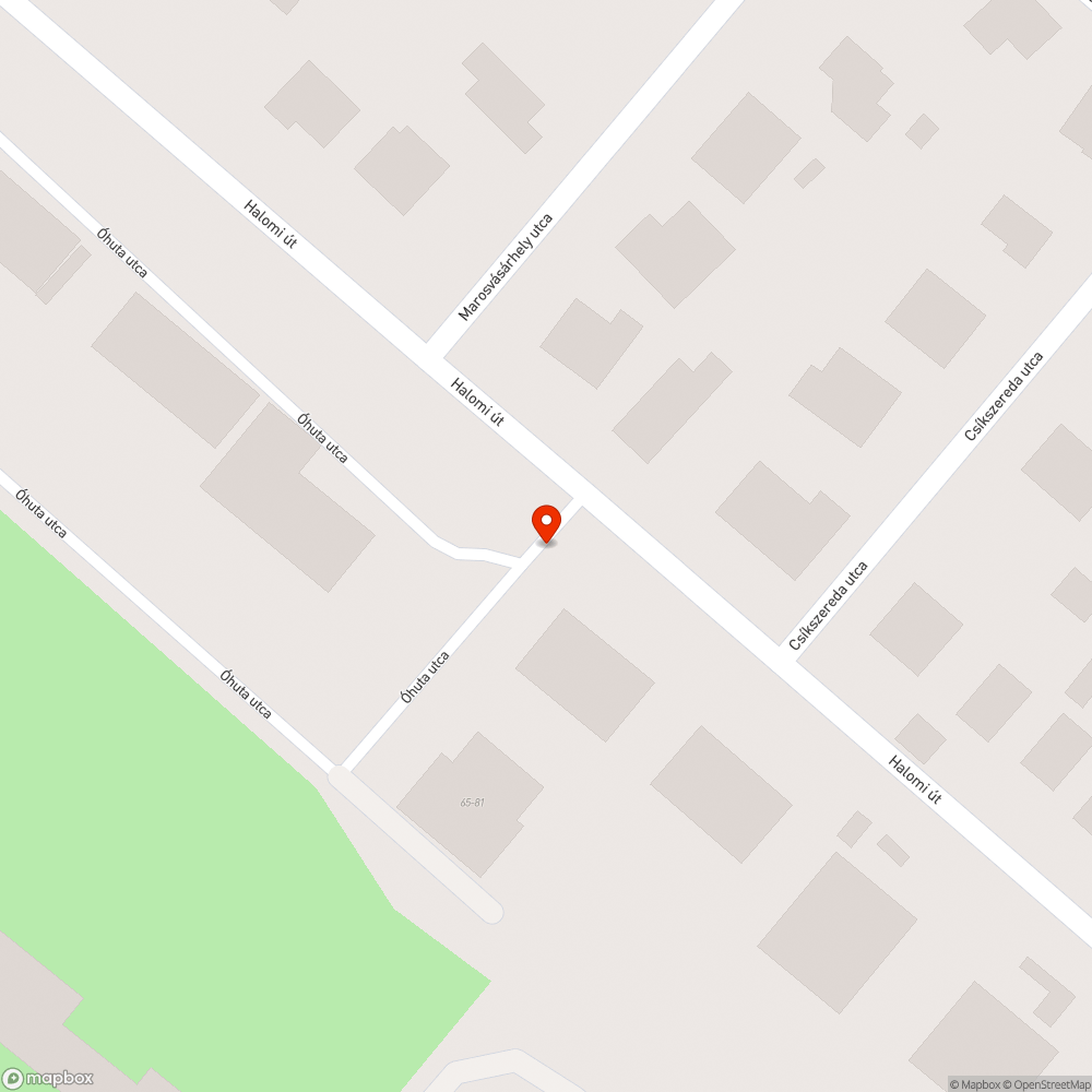 Elhagyott roncs bejelentés helye