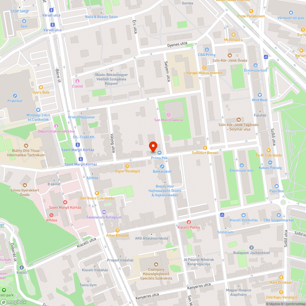 Kiszáradt fa bejelentés helye