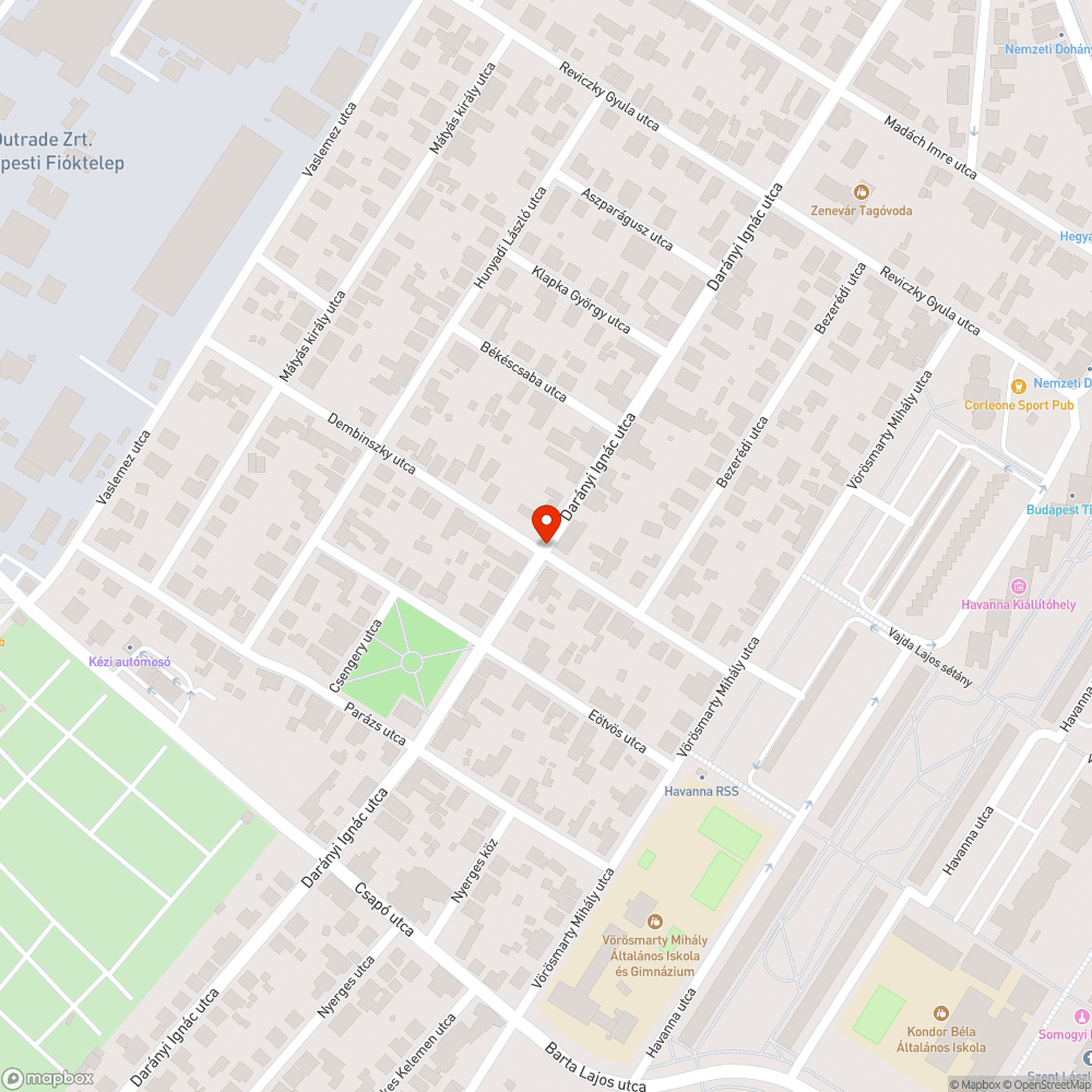 Nem belátható kereszteződés bejelentés helye