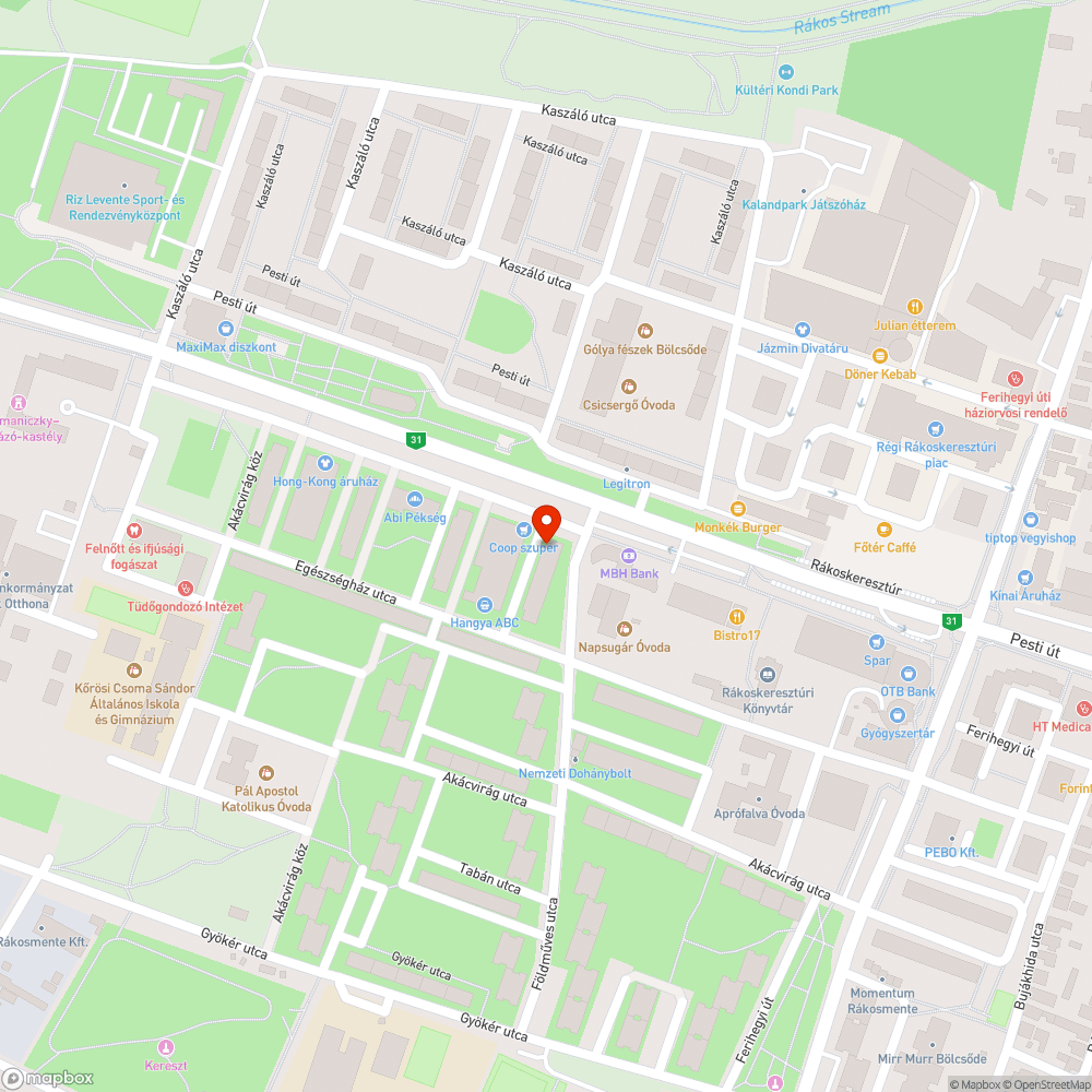 Lejárt műszakival álló jármű bejelentés helye