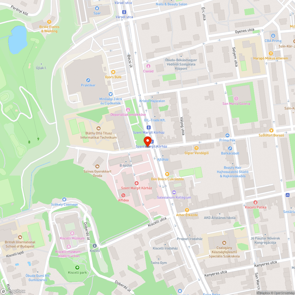 A Margit Kórház szebbet érdemel bejelentés helye