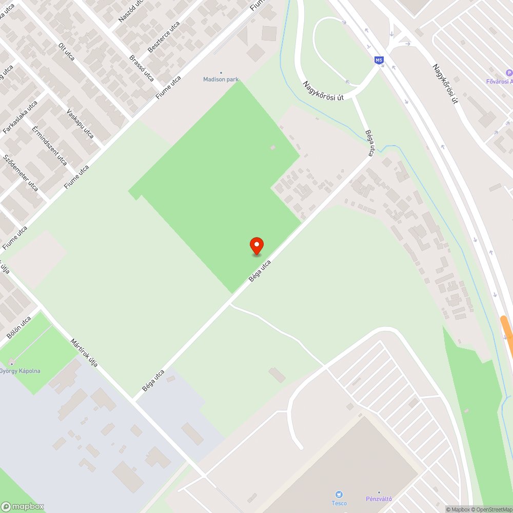 Béga utca hulladék bejelentés helye