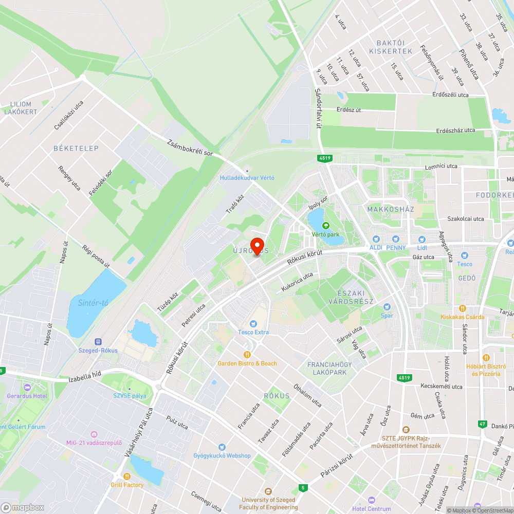 Letört fa, Szeged, Nyitra u. bejelentés helye